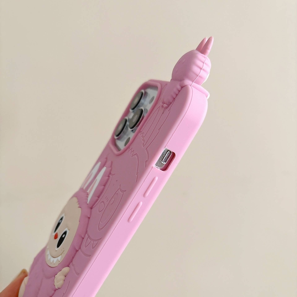 Pink Labubu iPhone 16Pro 3D Phone Case - Picture 4 of 4